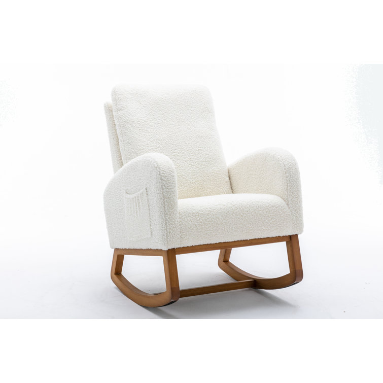 Shearling best sale rocking chair